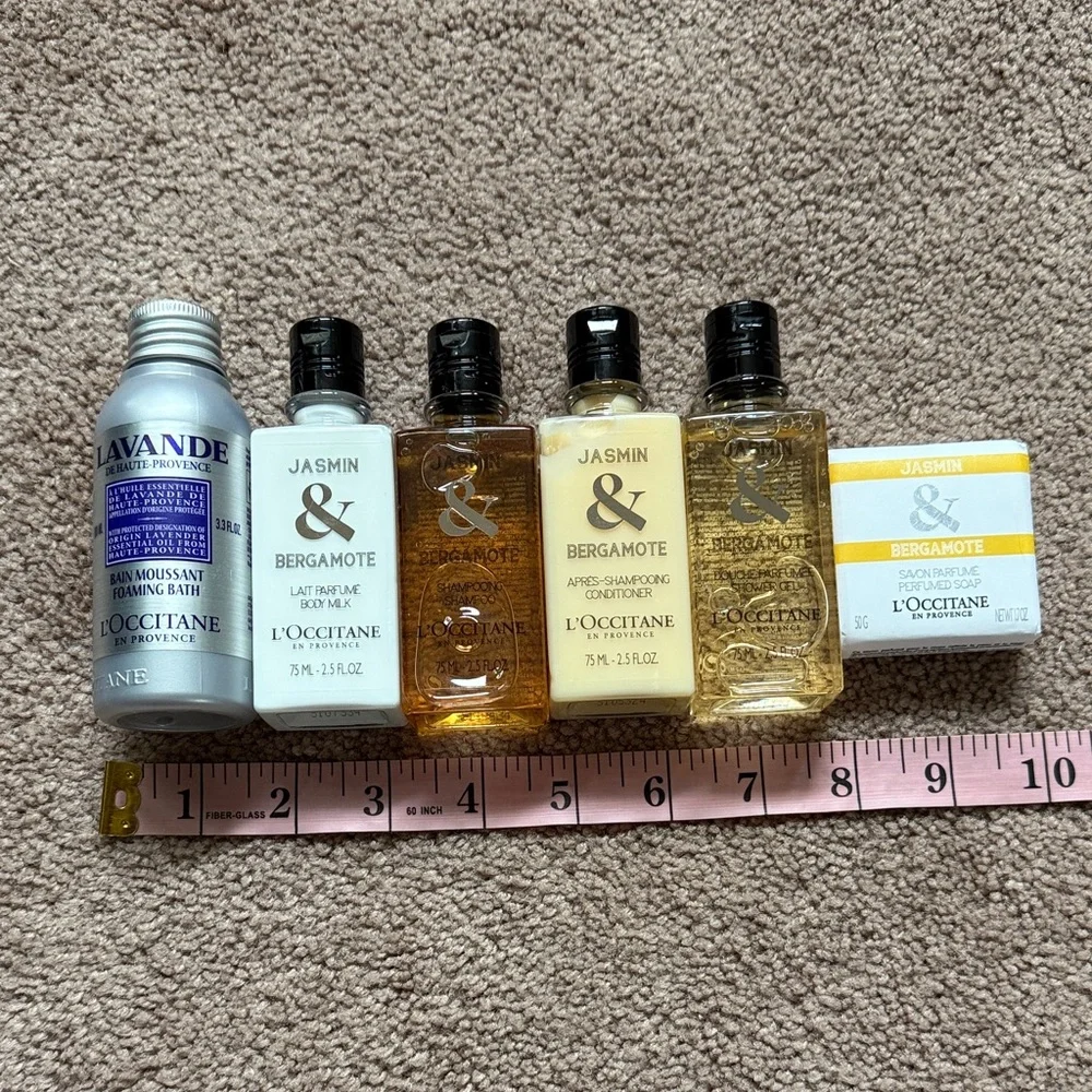 L'OCCITANE Lavender and Jasmine-Bergomote Bath Collection Travel Size